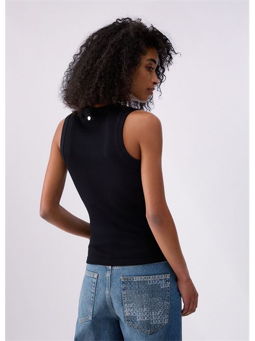 Top con applicazioni gioiello LIU JO | WA6490J4822/P9368
